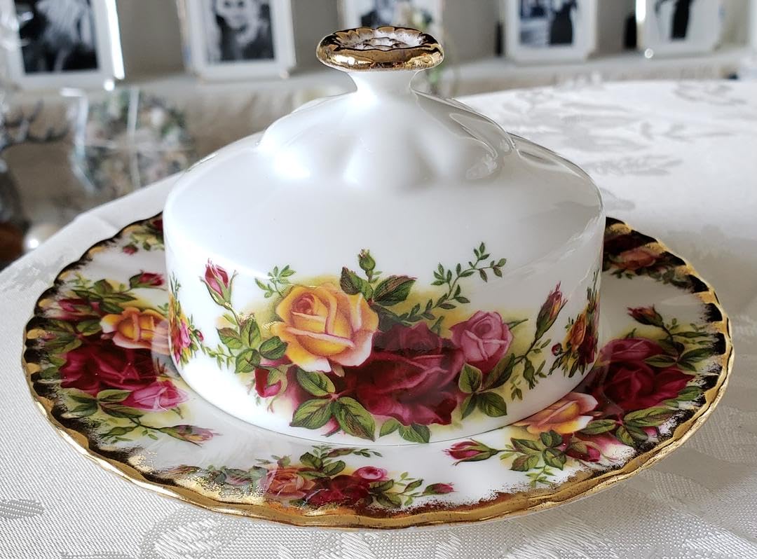 ロイヤルアルバート オールドカントリーローズ バターディッシュ